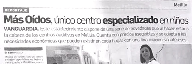 Más Oídos en la Prensa de Melilla