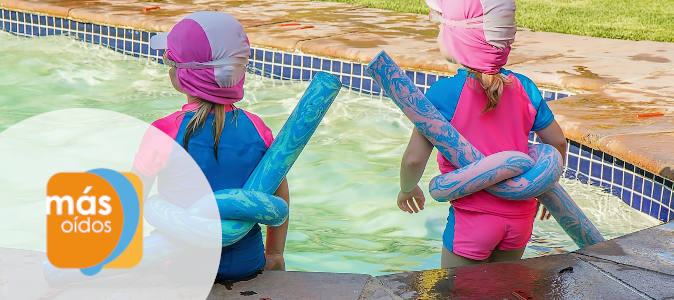 Los niños, sus oídos y las piscinas